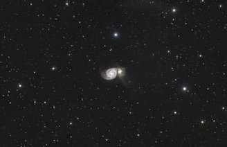 Messier 51 – Whirlpool-Galaxie mit Begleitgalaxie NGC 5195
