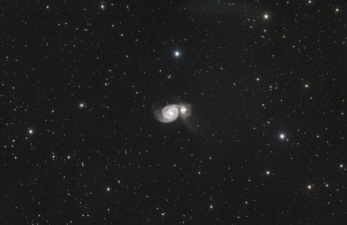 Messier 51 – Whirlpool-Galaxie mit Begleitgalaxie NGC 5195