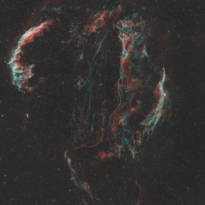 Cirrus Nebel – Supernovaüberrest im Sternbild Schwan