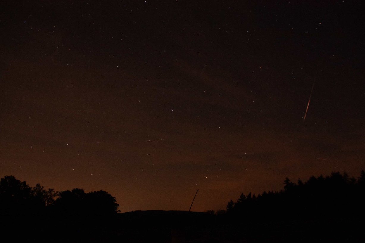 Perseiden-Meteorschauer in der Nacht des 12. August 2021
